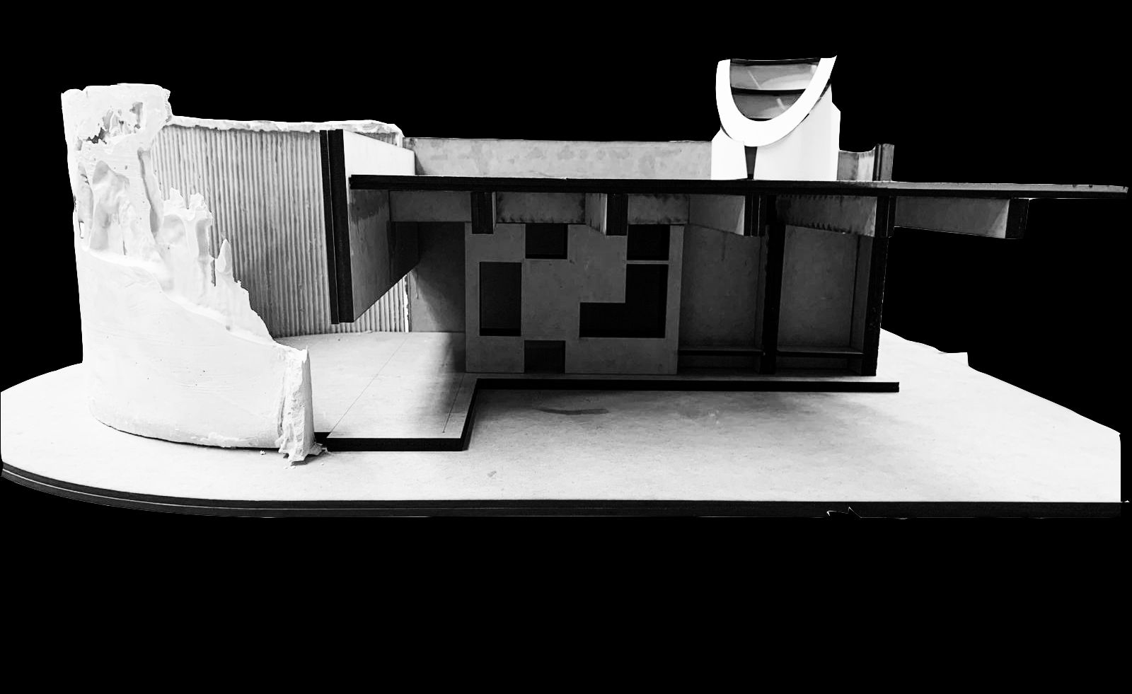 Maqueta — geometría y soporte